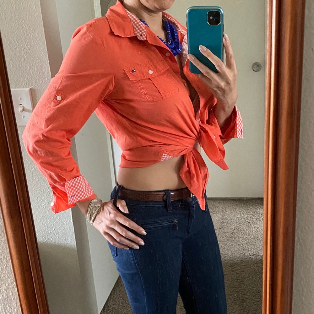 *LAST CHANCE* Orange blouse- Tommy Hilfiger